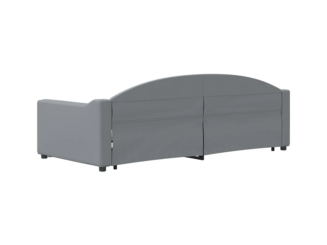 Lit de jour avec gigogne et tiroirs sans matelas 90x200 cm