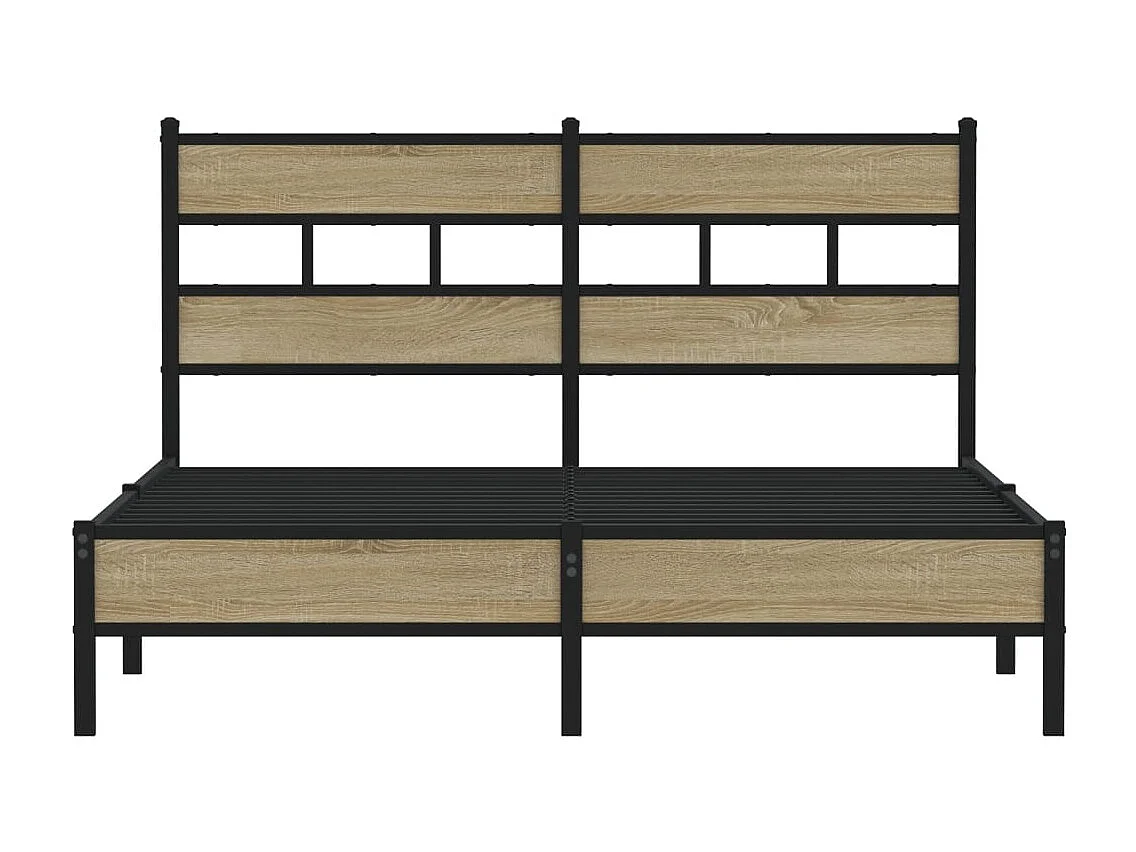 Bettgestell ohne Matratze Sonoma-Eiche 140x190 cm Holzwerkstoff