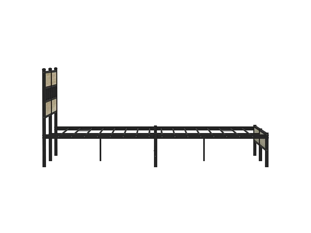 Cadre de lit sans matelas chêne sonoma 140x190 cm
