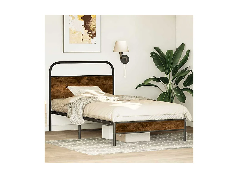 Giroletto senza Materasso Rovere Fumo 90x190 cm in Truciolato