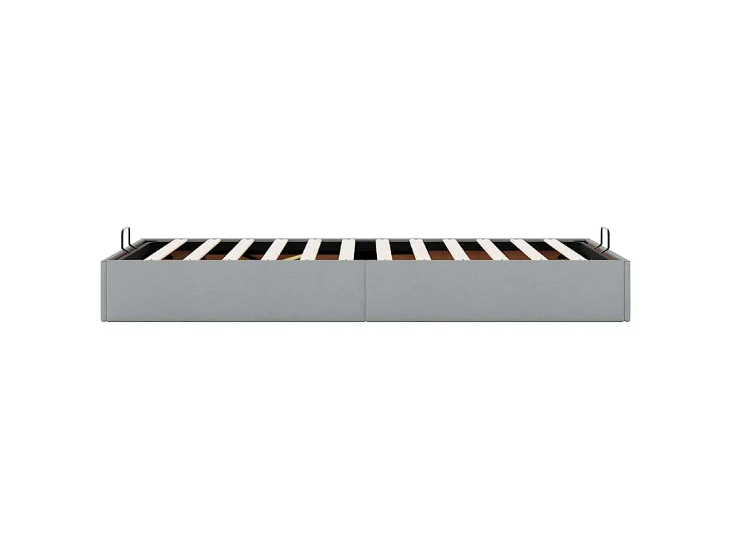 Bedframe zonder matras 90x190 cm stof lichtgrijs