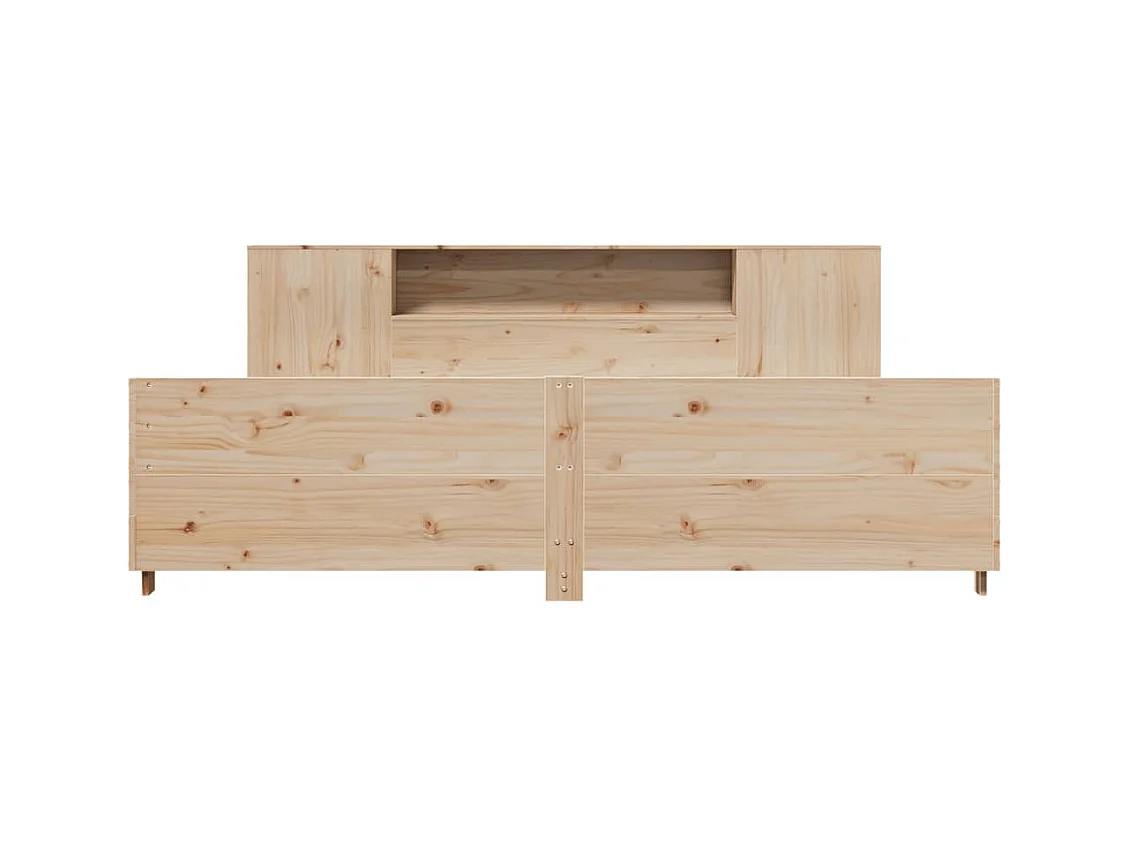 Cadre de lit sans matelas 180x200 cm bois massif de pin