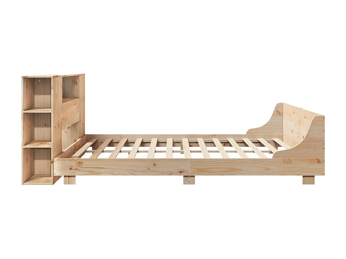 Cadre de lit sans matelas 180x200 cm bois massif de pin