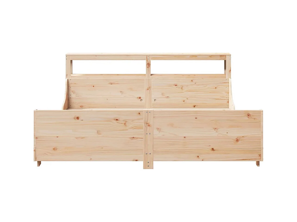 Cadre de lit sans matelas 180x200 cm bois massif de pin
