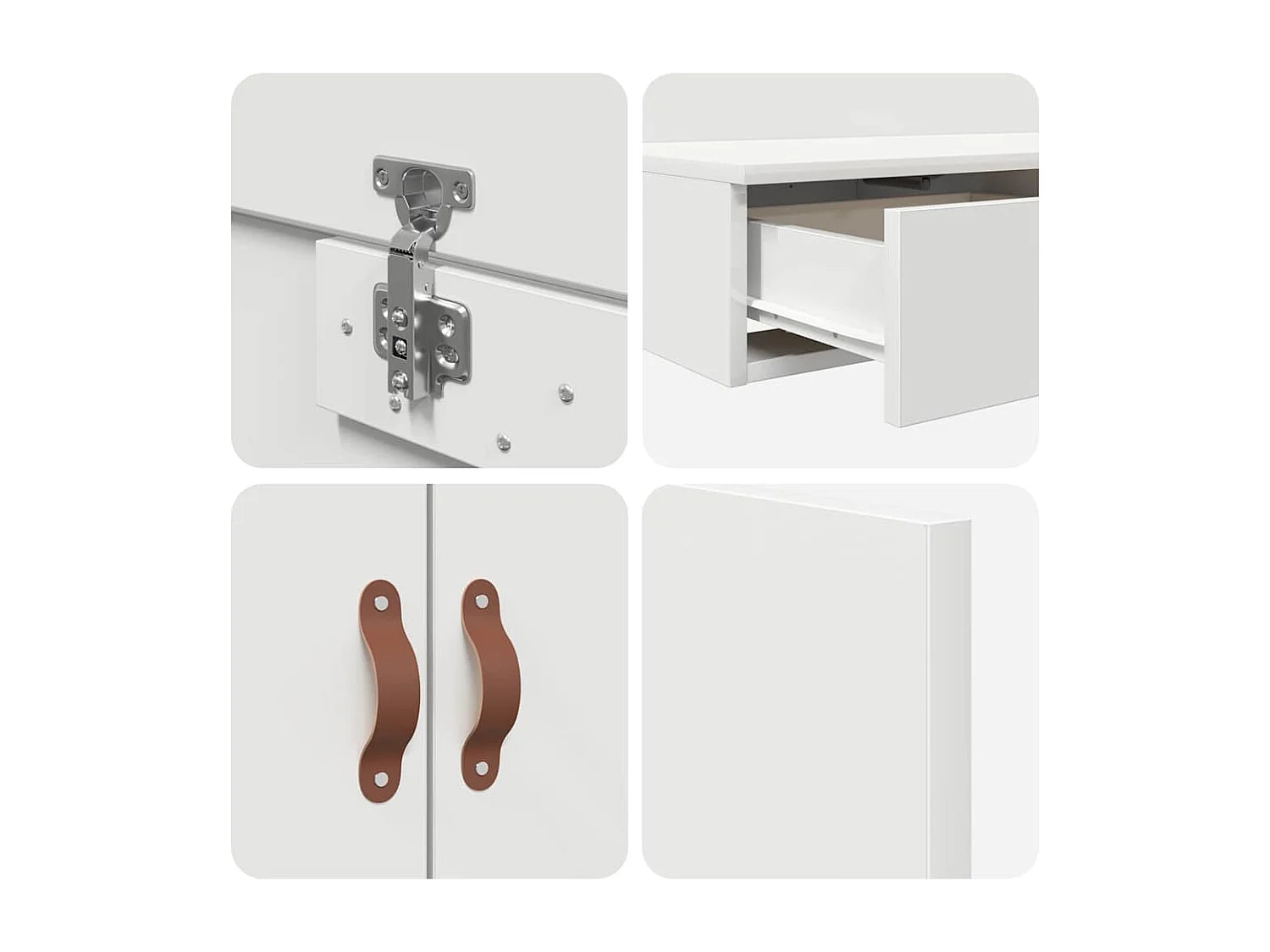 Estrado de cama com arrumação Branco 90 cm Madeira processada