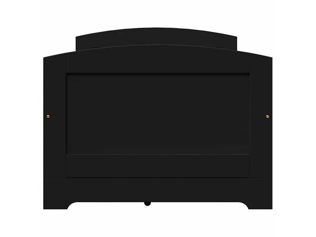 Lit de jour avec 5 tiroirs sans matelas IRUN noir 90x200 cm
