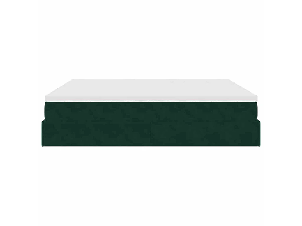 Struttura Letto Pouf con Materassi 180x200 cm Velluto