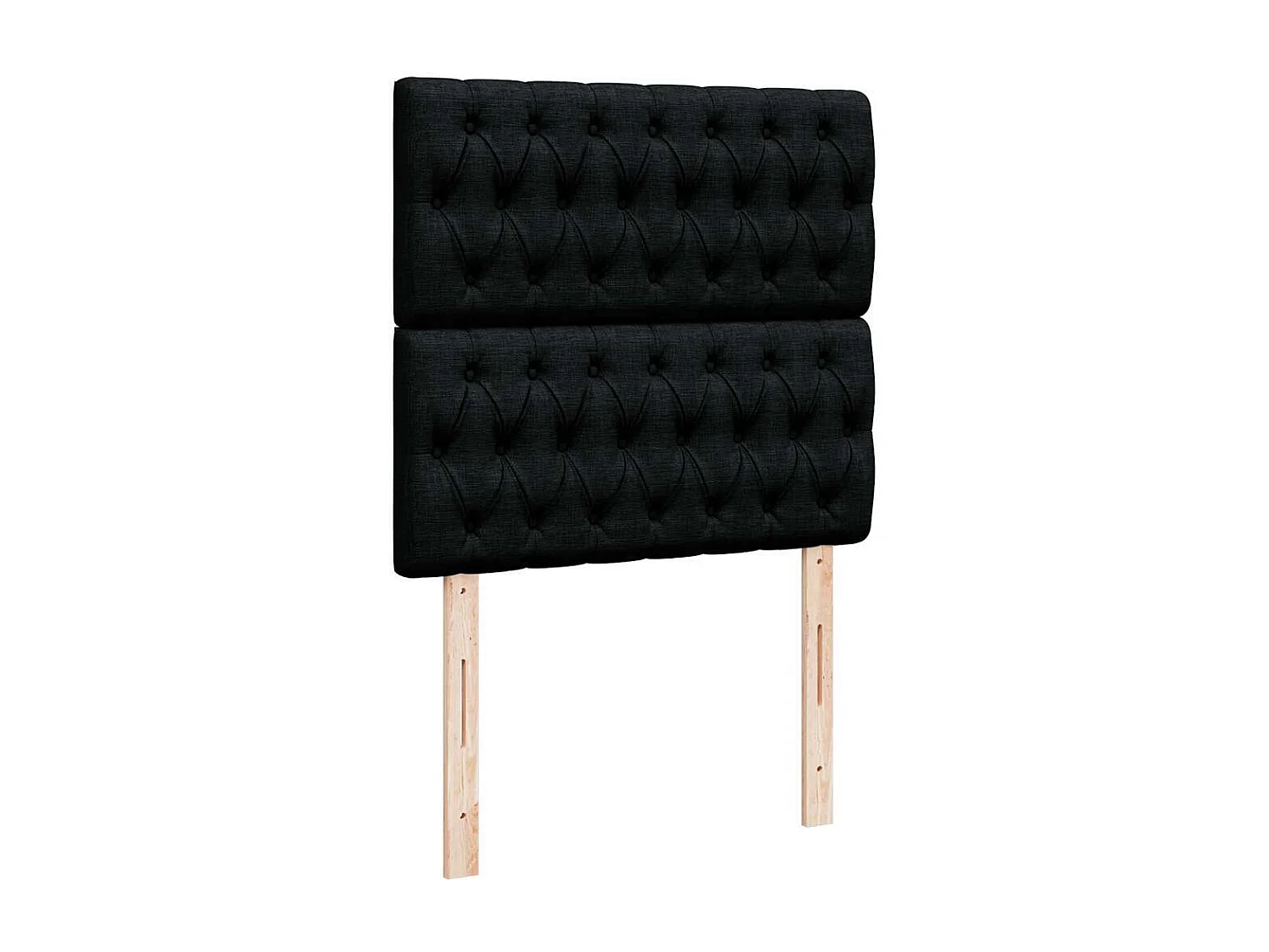 Estructura de cama otomana colchón tela negro 100x200cm