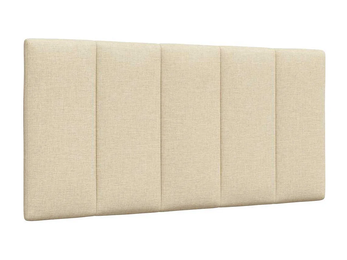 Bett mit Matratze "Hanko" Creme 100x200 cm Stoff