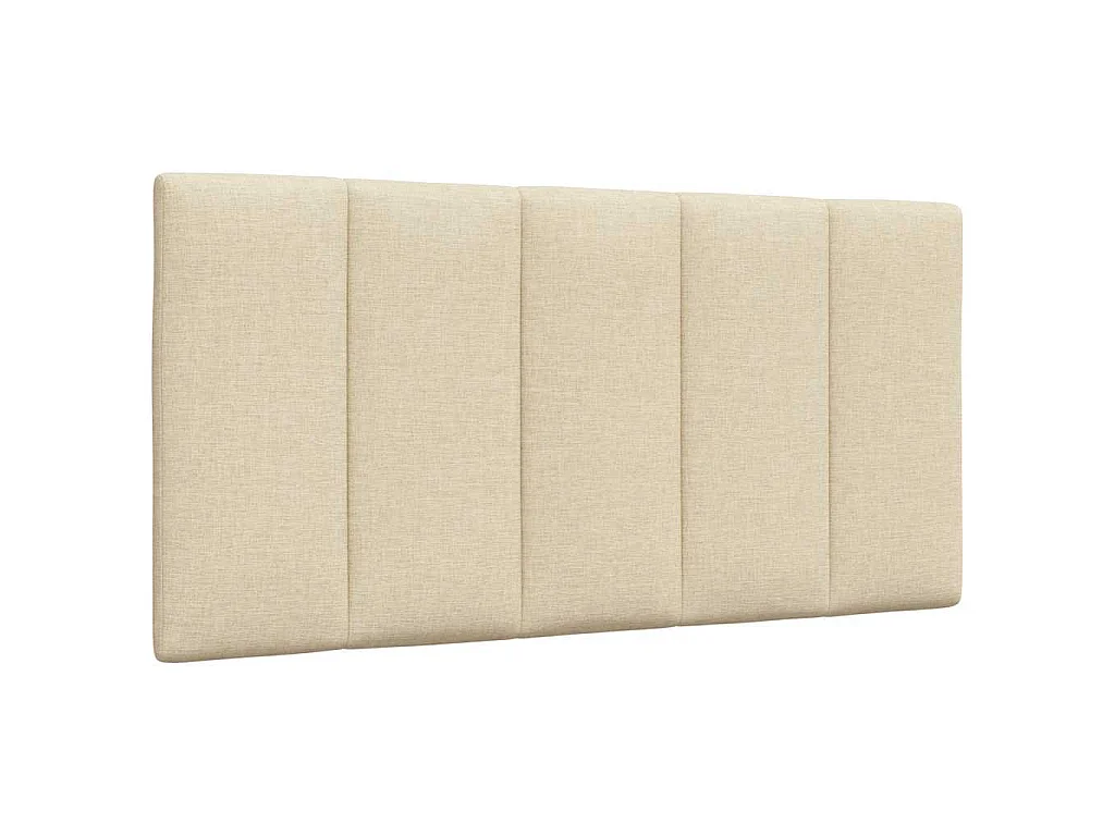 Bed met matras "Hanko" stof crèmekleurig 100x200 cm