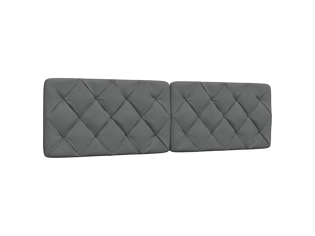 Estructura de cama sin colchón de tela gris oscuro 180x200 cm