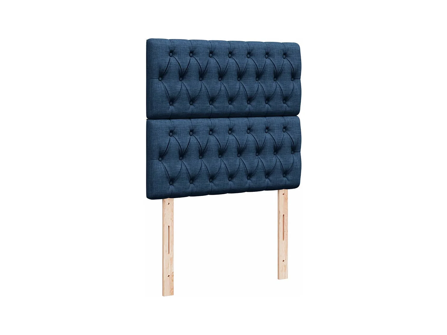 Boxspringbett mit Matratze Blau 100x200 cm Stoff