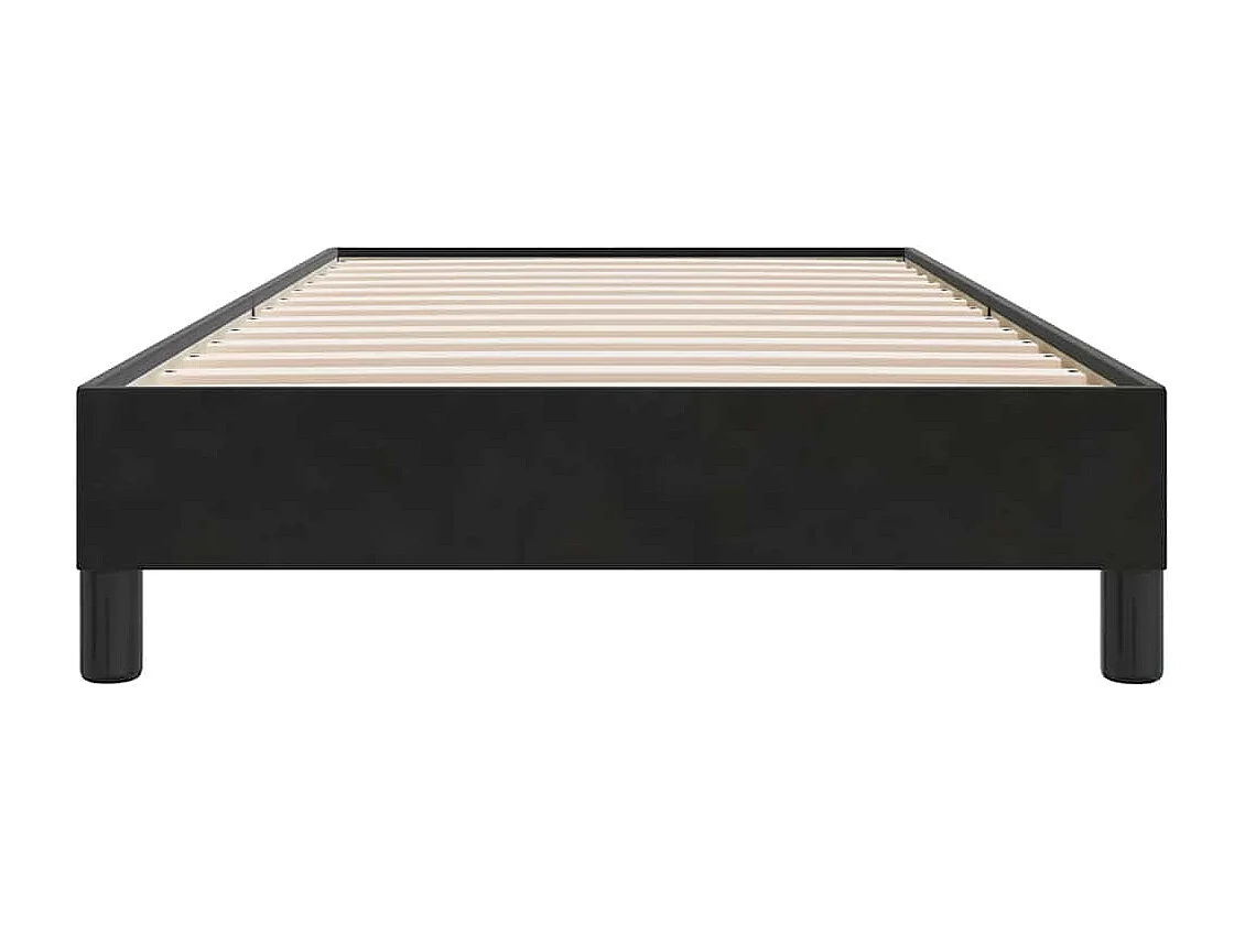 Bettgestell ohne Matratze Schwarz 100x210 cm Samt