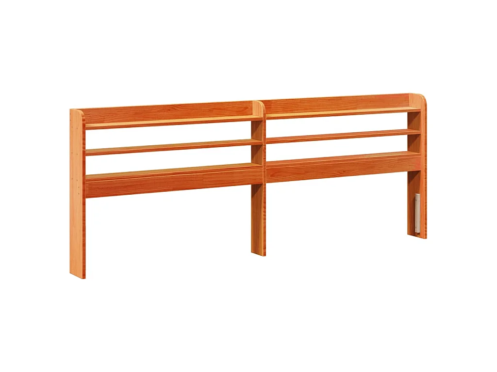 Cadre de lit sans matelas cire marron 180x200cm bois pin massif