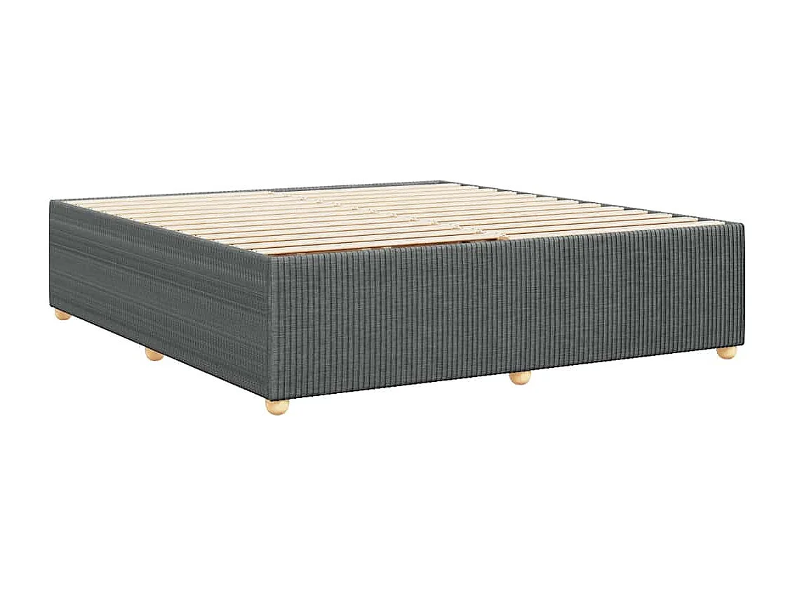 Bedframe zonder matras stof donkergrijs 180x200 cm