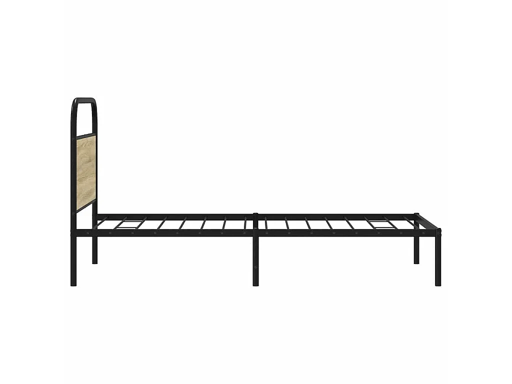 Cadre de lit sans matelas 100x200 cm chêne sonoma