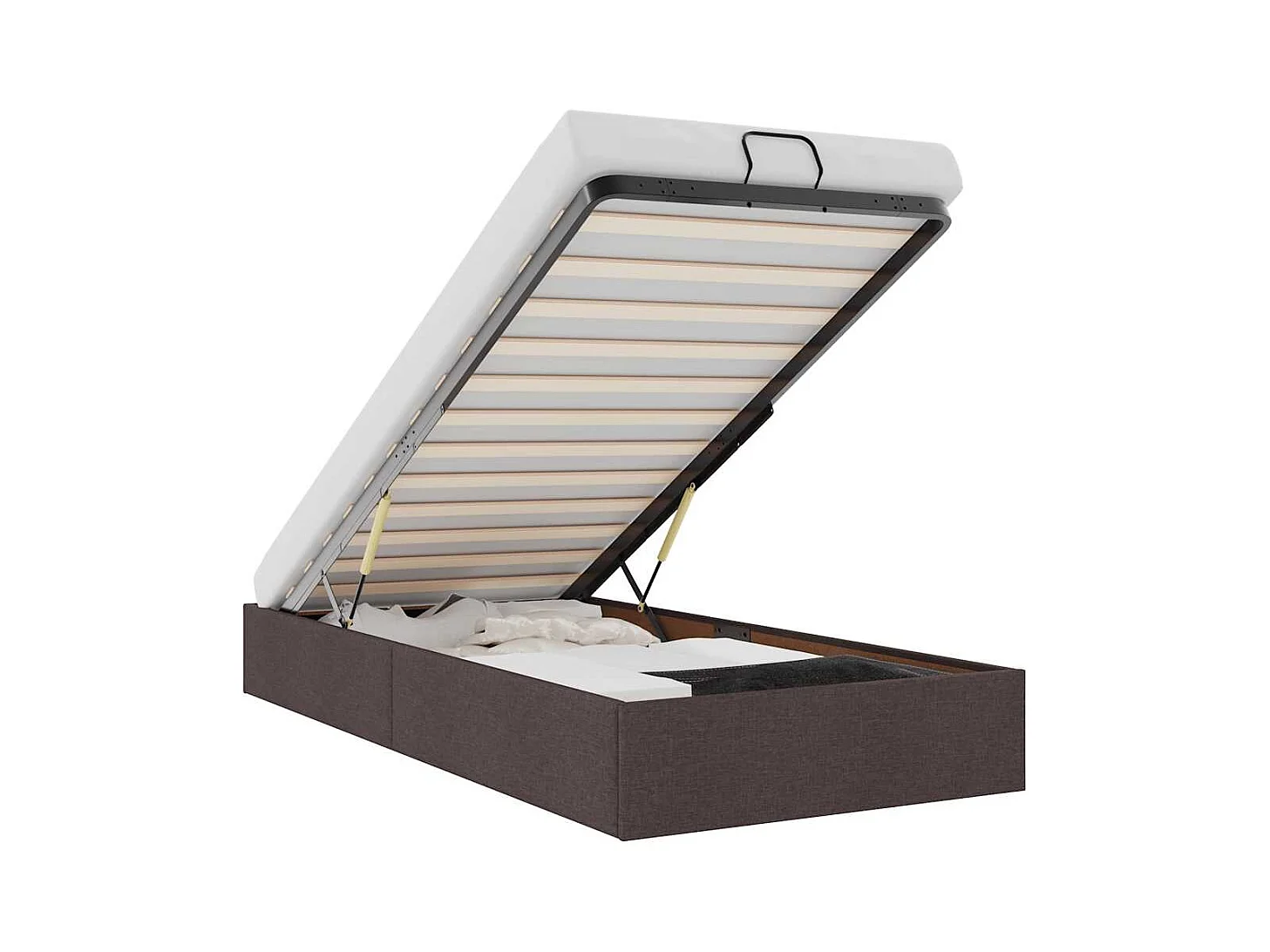 Struttura Letto Pouf senza Materasso 100x200 cm in Tessuto