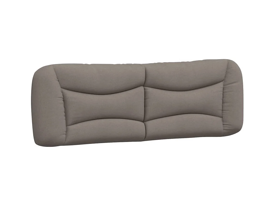 Cadre de lit avec LED sans matelas Hvar taupe 160x200 cm tissu