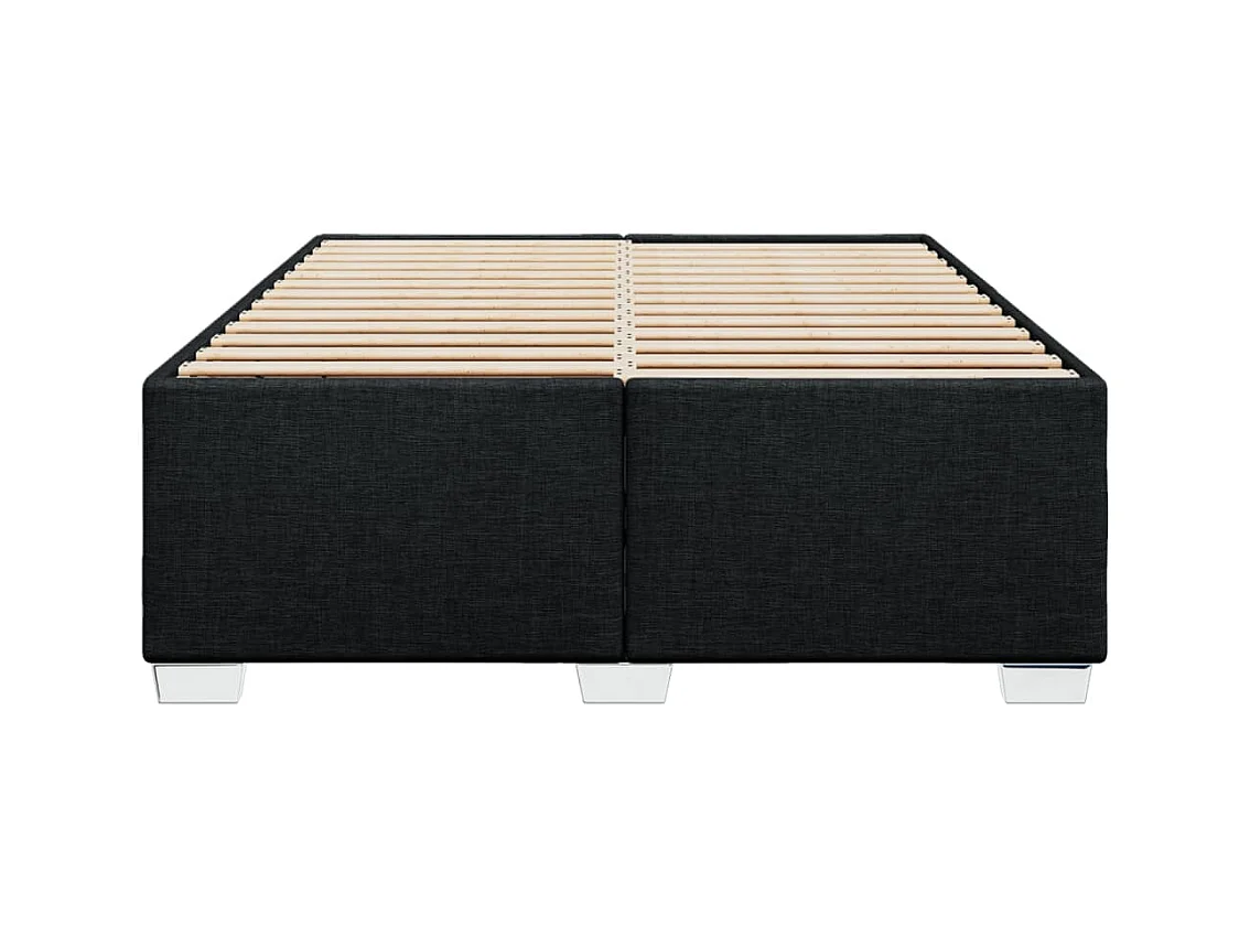 Bettgestell ohne Matratze Schwarz 140x190 cm Stoff