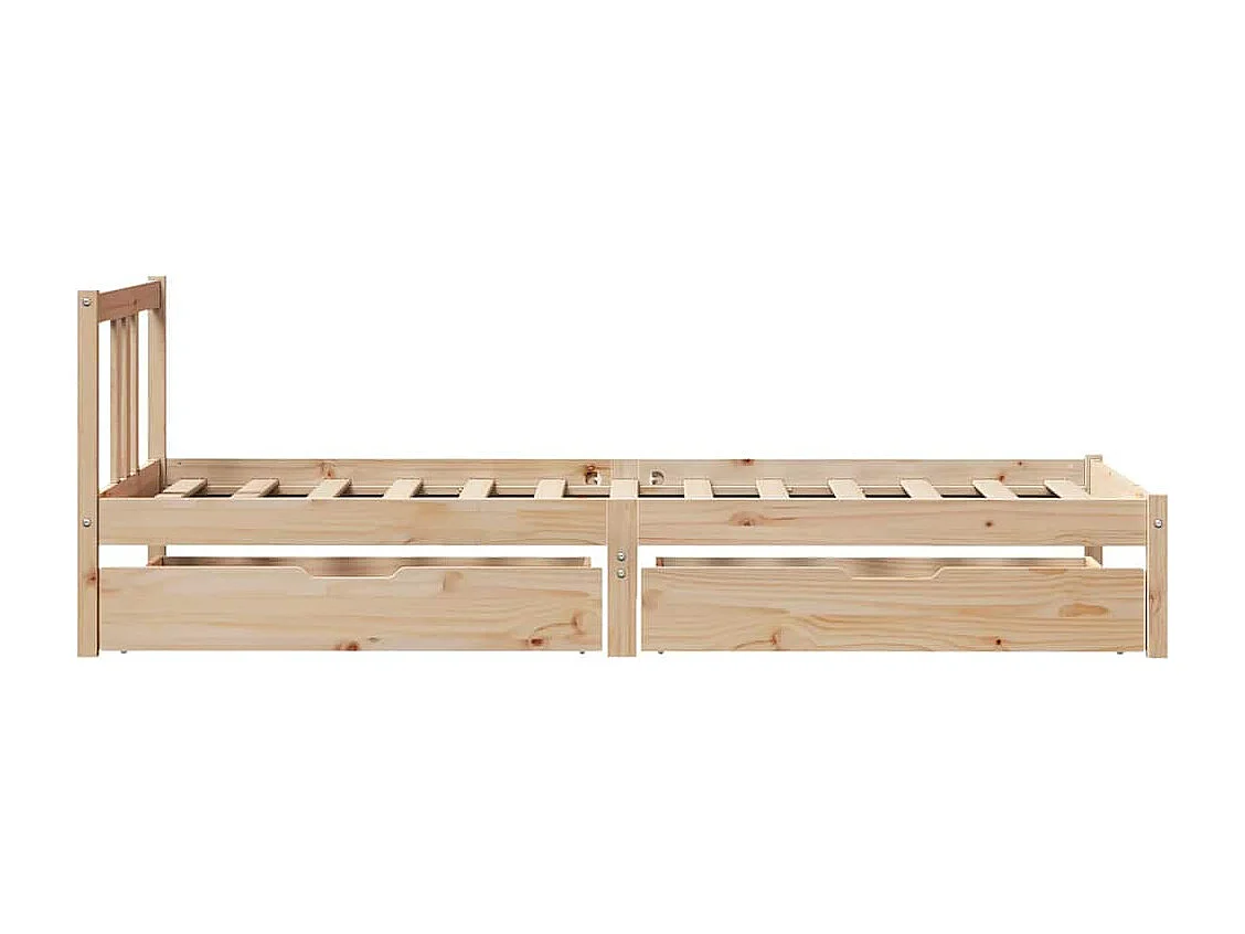 Cadre de lit sans matelas 90x190 cm bois de pin massif