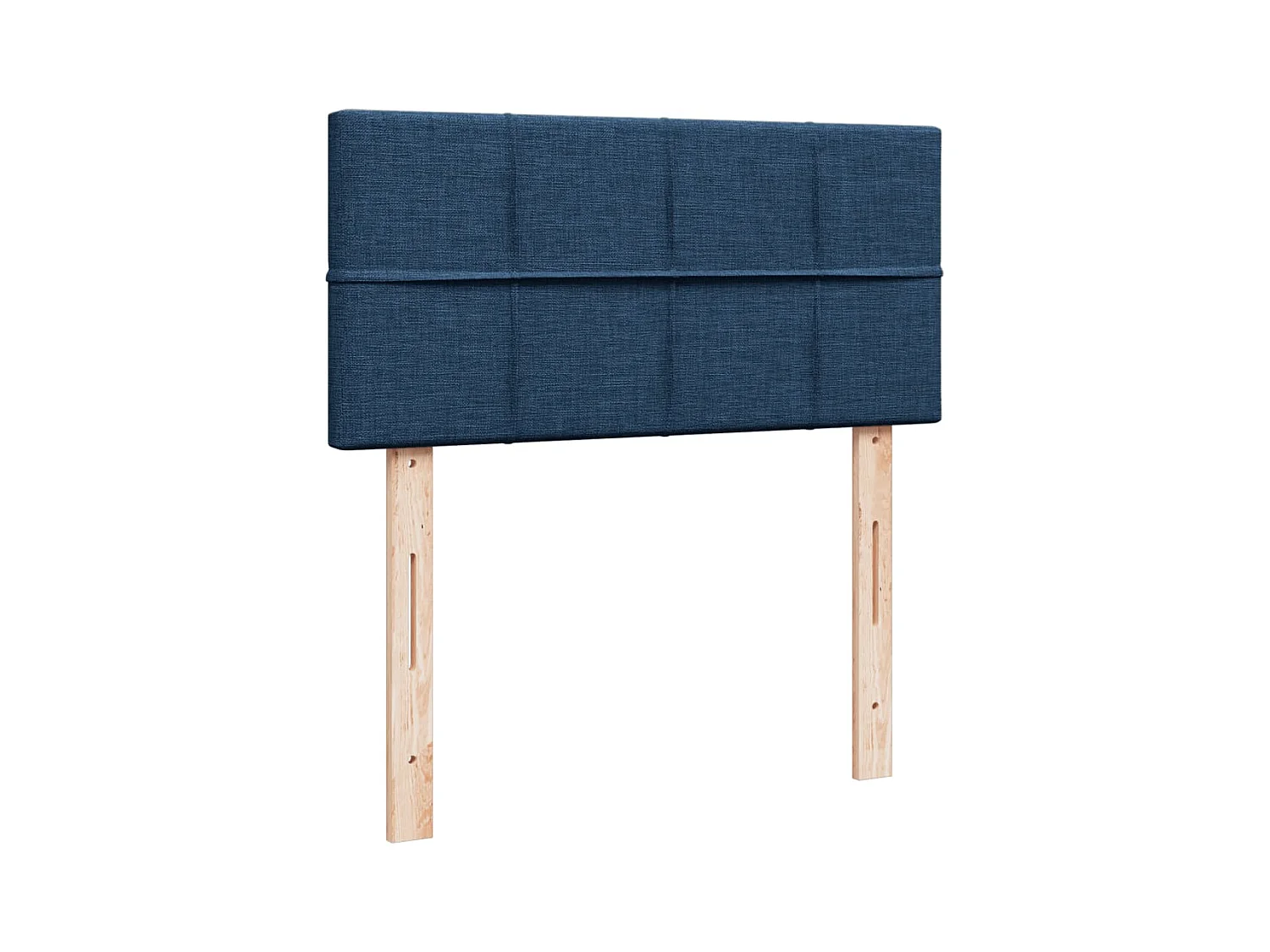 Boxspringbett mit Matratze Blau 100x200 cm Stoff