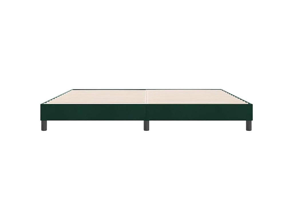 Sommier à lattes de lit sans matelas vert foncé 180x220 cm