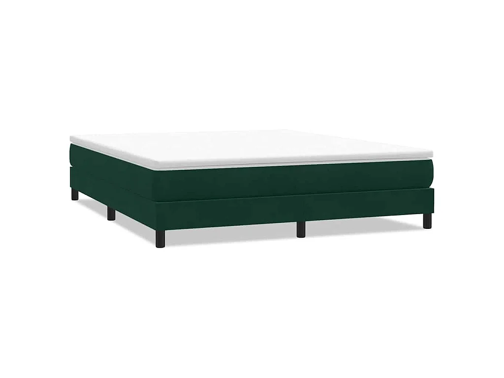 Sommier à lattes de lit sans matelas vert foncé 180x220 cm