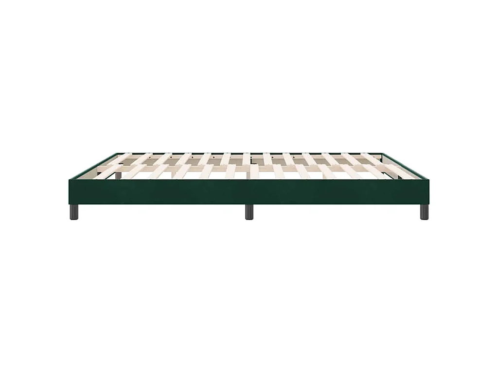 Sommier à lattes de lit sans matelas vert foncé 180x220 cm
