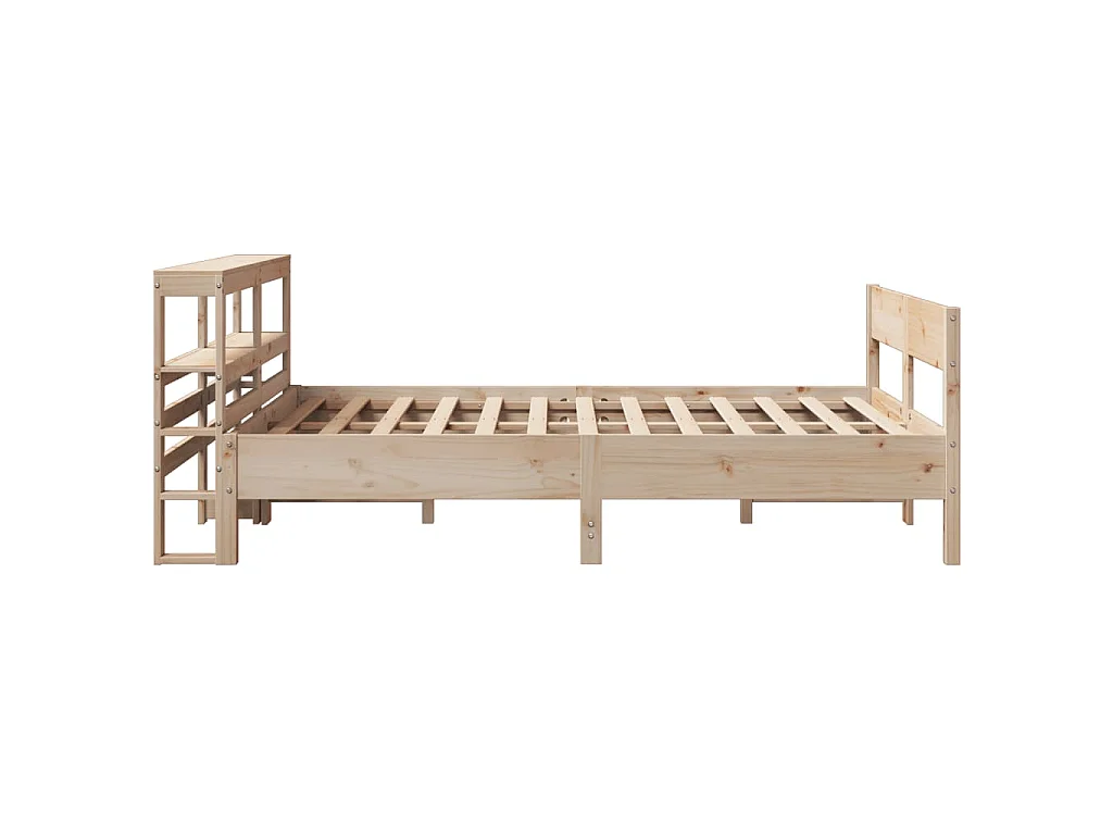 Cama sem colchão 160x200 cm madeira de pinho maciça