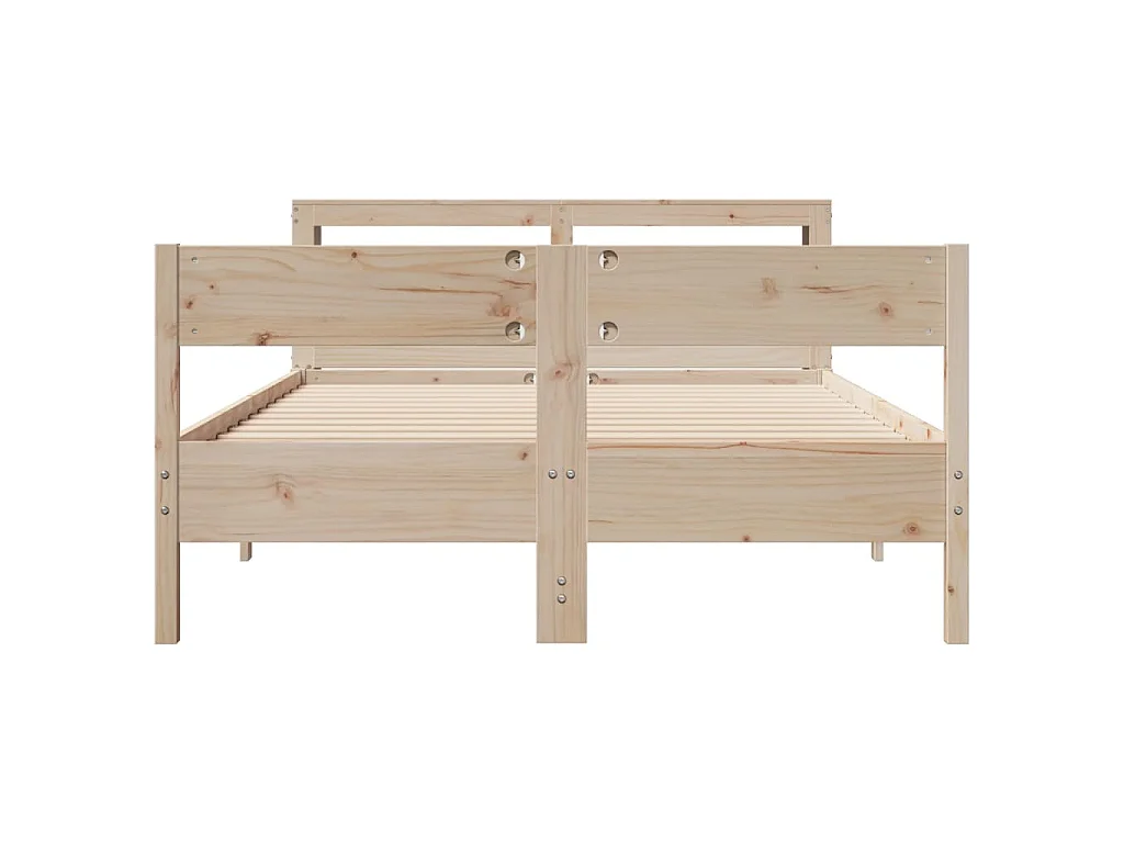 Bedframe zonder matras massief grenenhout 160x200 cm