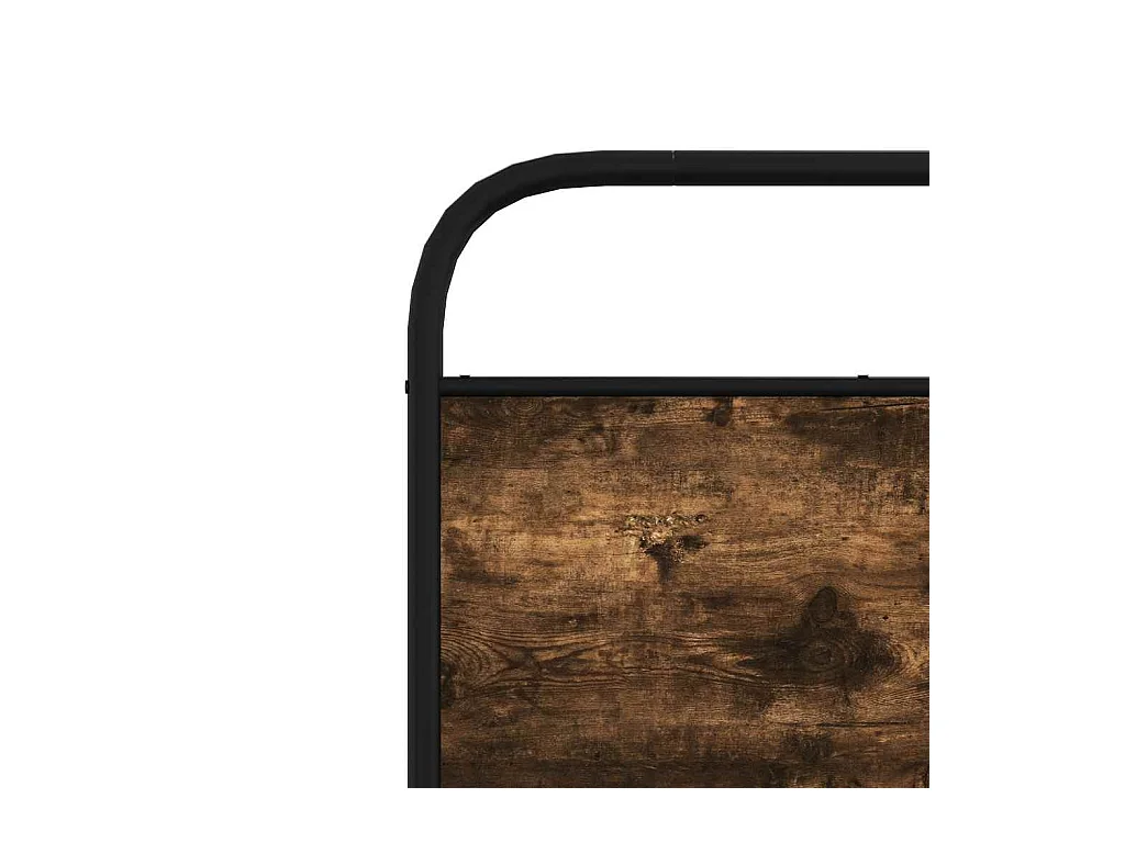 Bettgestell ohne Matratze 90x190 cm Räuchereiche Holzwerkstoff