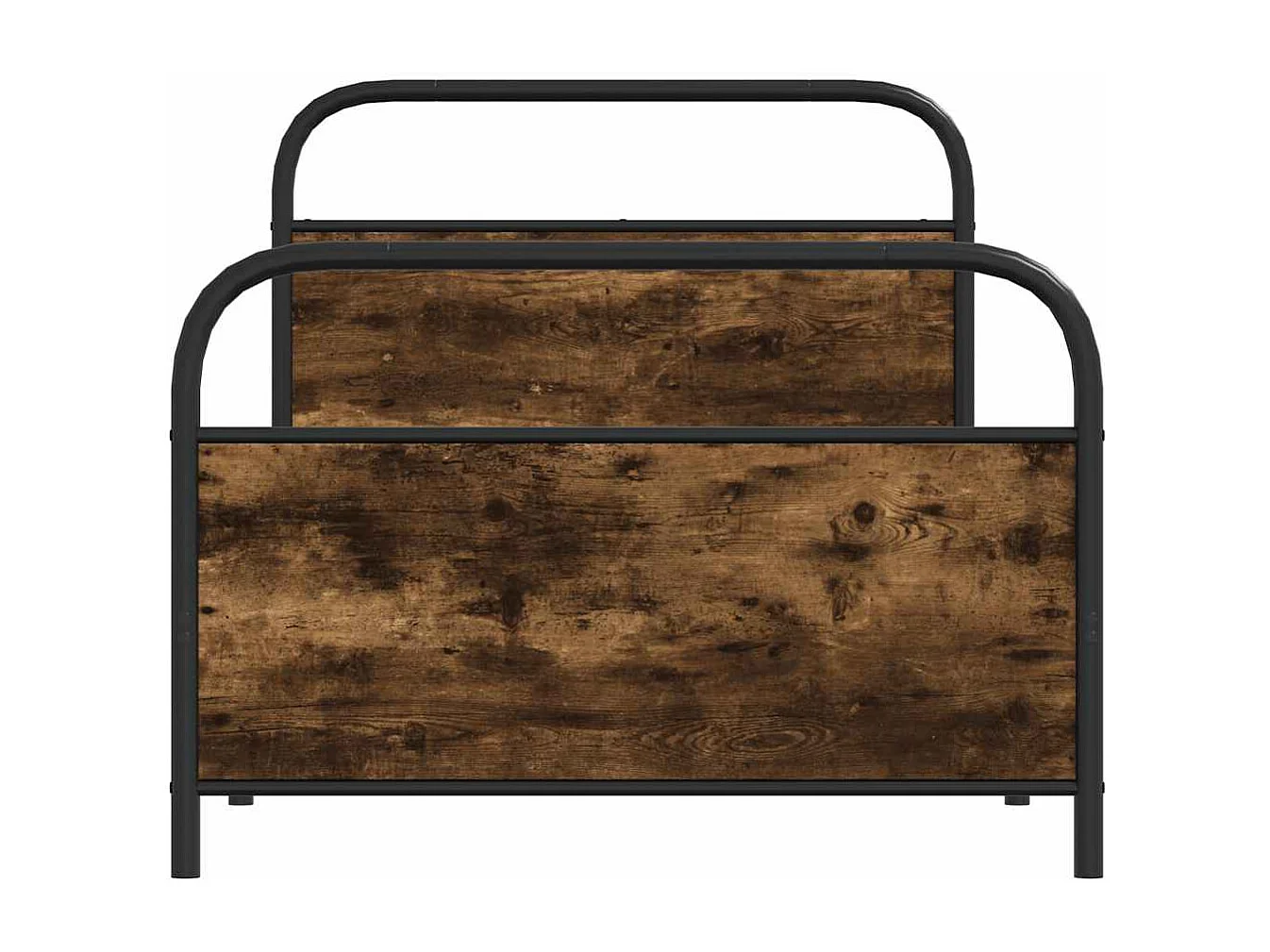 Cadre de lit sans matelas 90x190cm chêne fumé bois d'ingénierie
