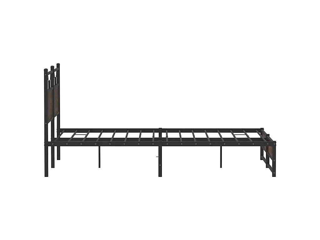 Cadre de lit sans matelas chêne marron 140x190 cm