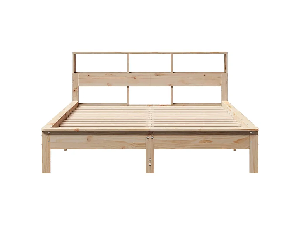 Cadre de lit sans matelas 140x200 cm bois massif de pin