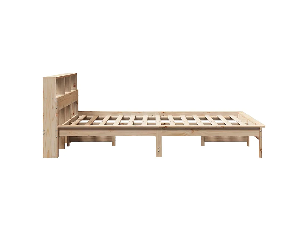 Cadre de lit sans matelas 140x200 cm bois massif de pin