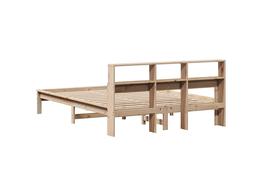 Cadre de lit sans matelas 140x200 cm bois massif de pin