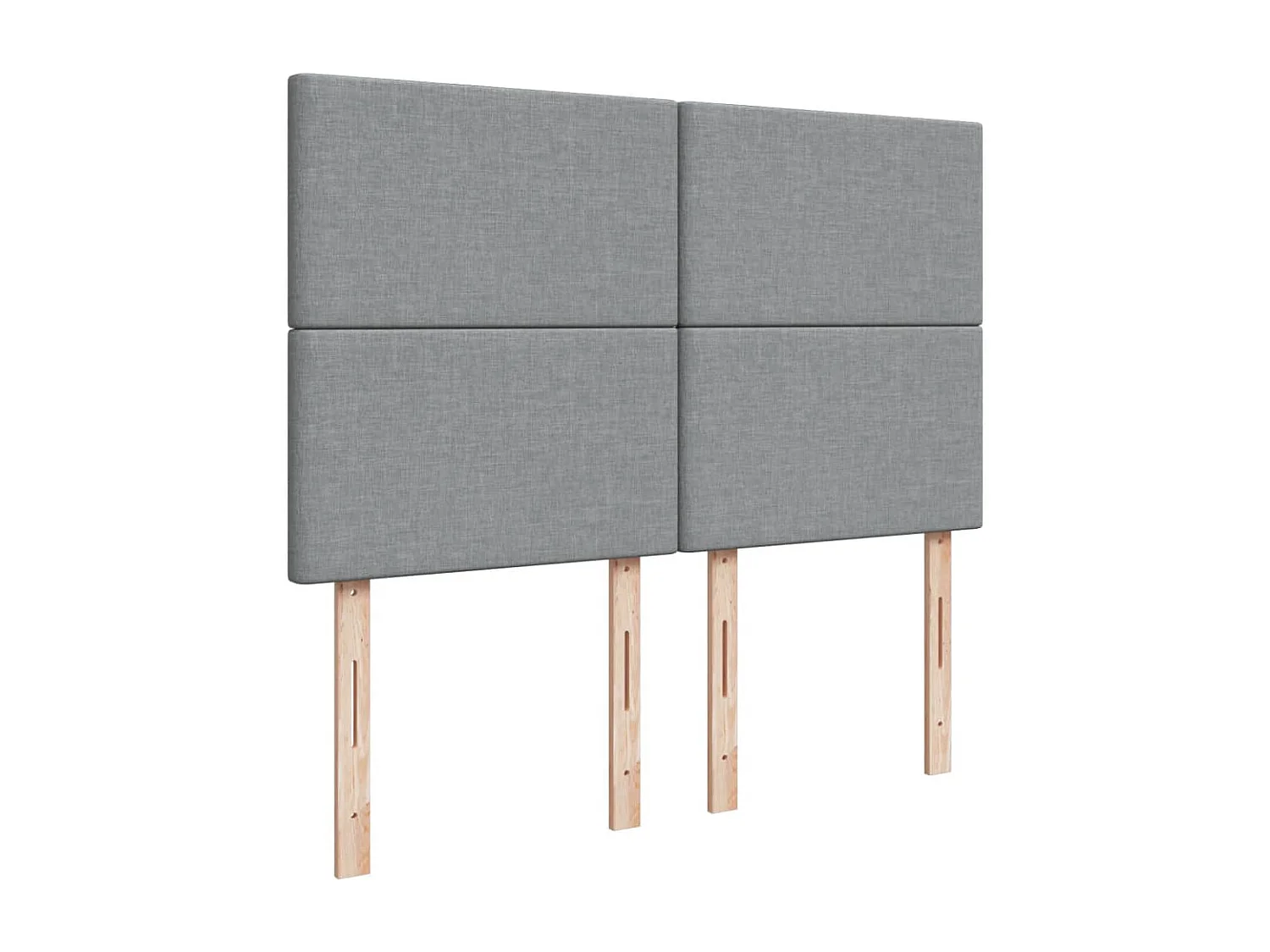 Giroletto a Molle con Materasso Grigio Chiaro160x200 cm Tessuto