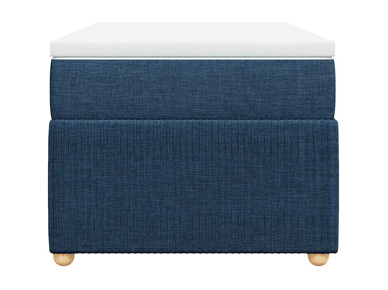 Cama com molas/colchão 100x200 cm tecido azul