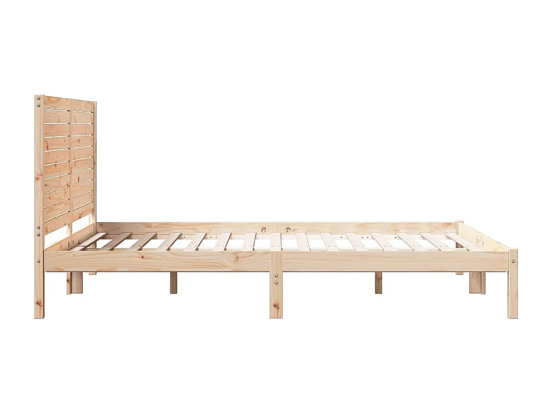 Cama extralarga sin colchón madera maciza 140x210 cm