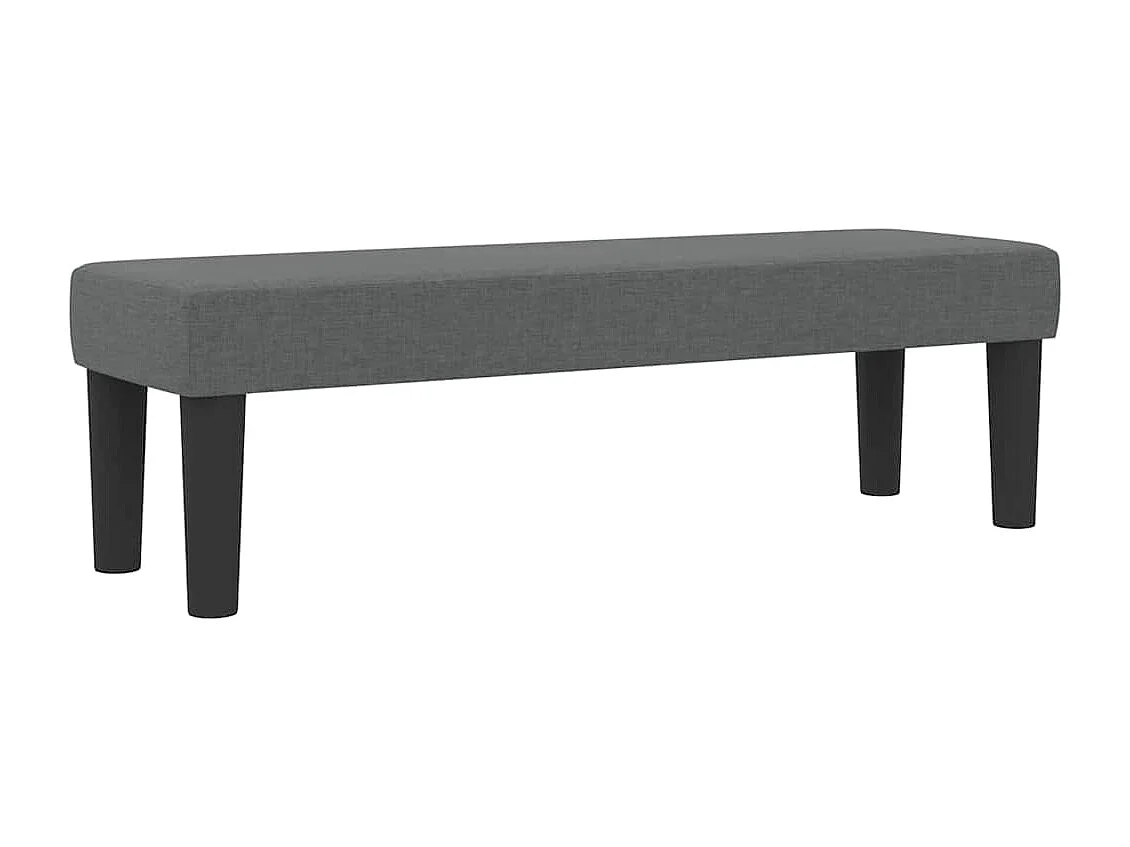 Letto a molle con testiera Grigio scuro 140 x 200 cm Tessuto