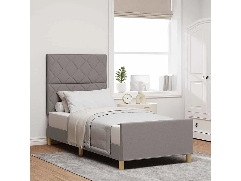 Struttura del letto con testiera Talpa 90 x 190 cm Tessuto