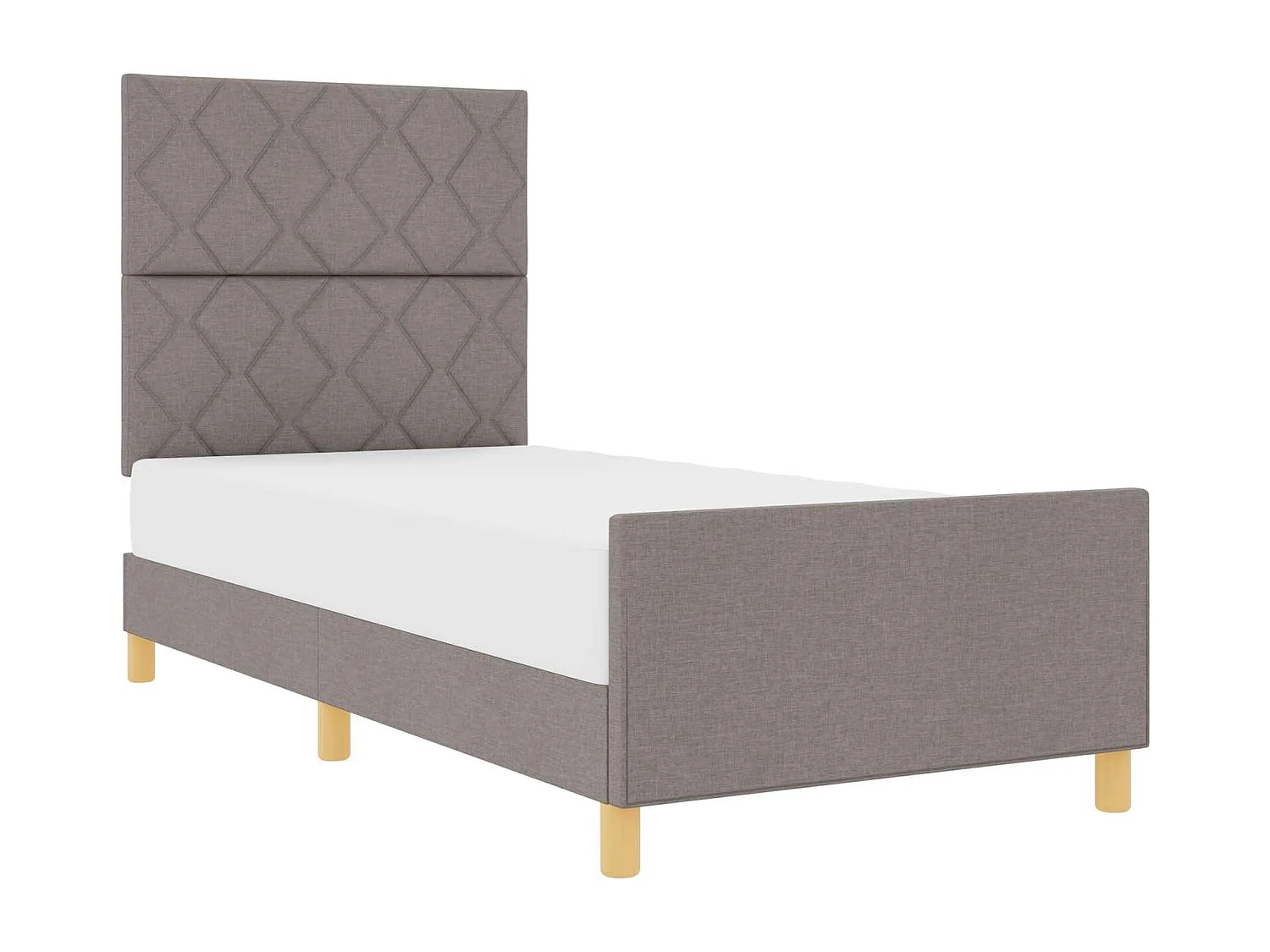 Struttura del letto con testiera Talpa 90 x 190 cm Tessuto