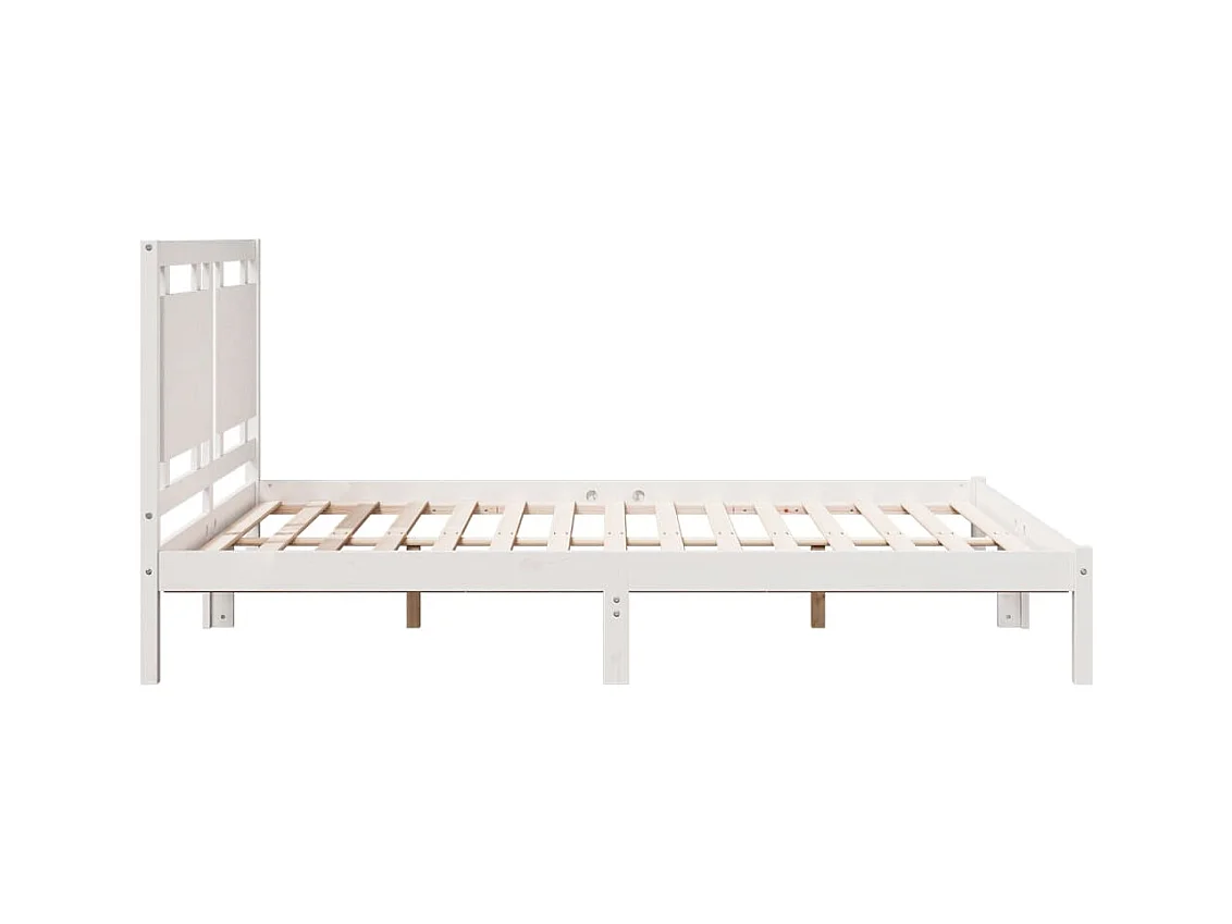 Cadre de lit extra long sans matelas 160x210 cm bois massif