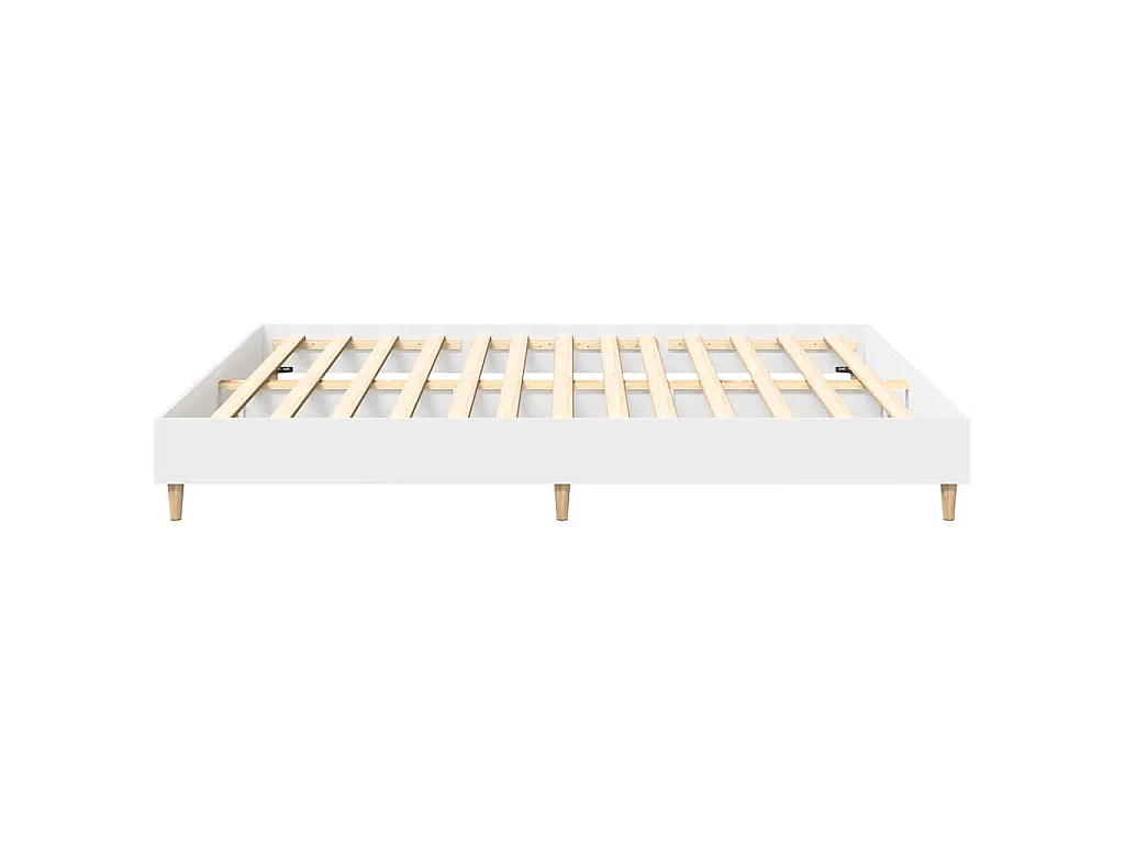 Bettgestell ohne Matratze Weiß 180x200 cm Holzwerkstoff