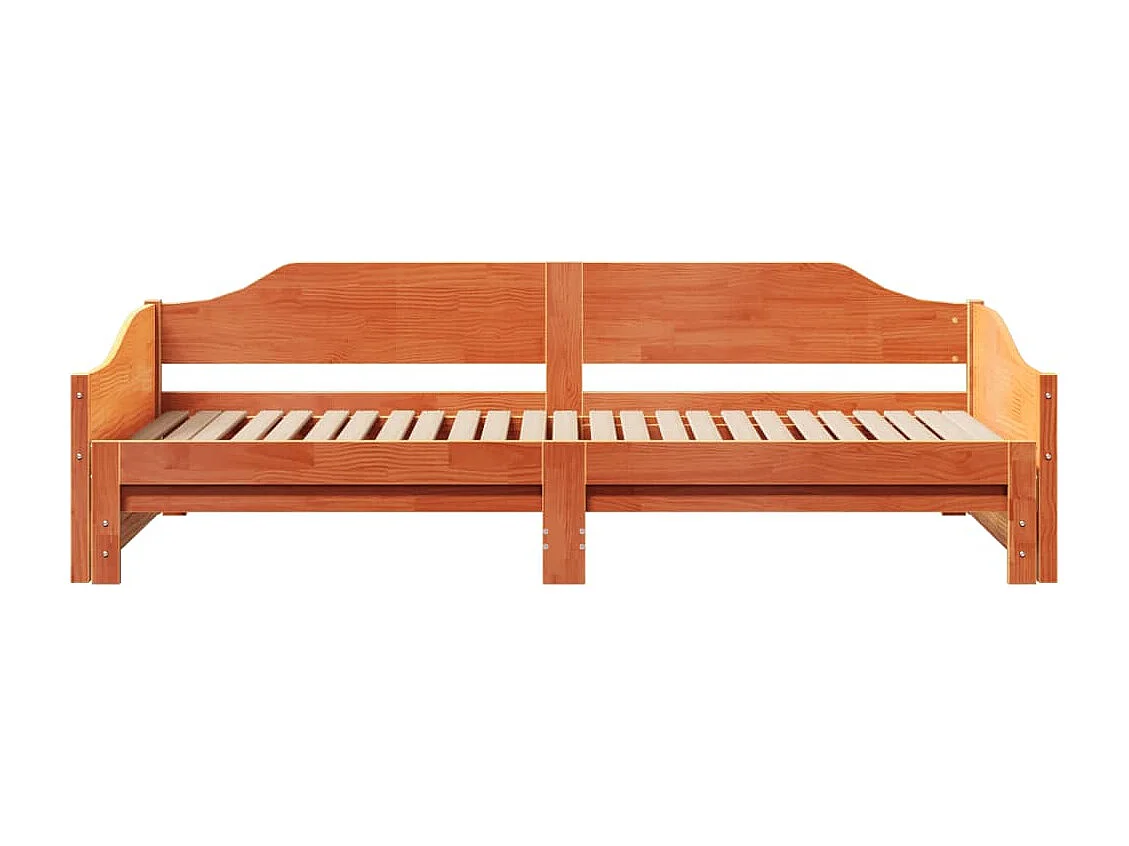 Lit de jour et lit gigogne sans matelas 90x200 cm bois massif