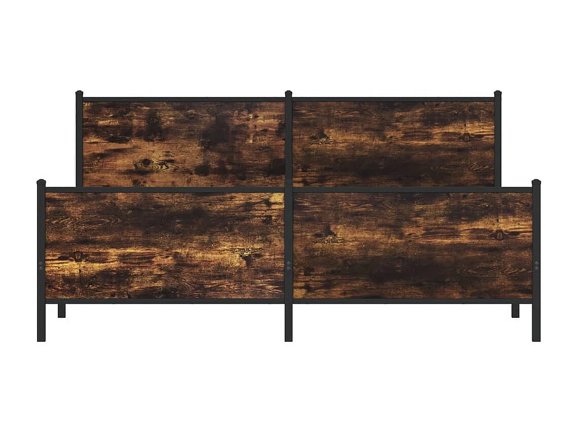 Giroletto senza Materaso in Metallo Rovere Fumo 180x200 cm