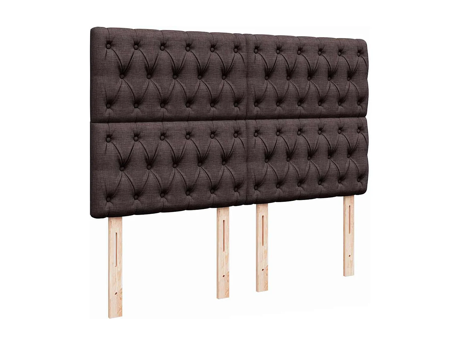 Ottoman-Bett mit Matratze Dunkelbraun 140x200 cm Stoff