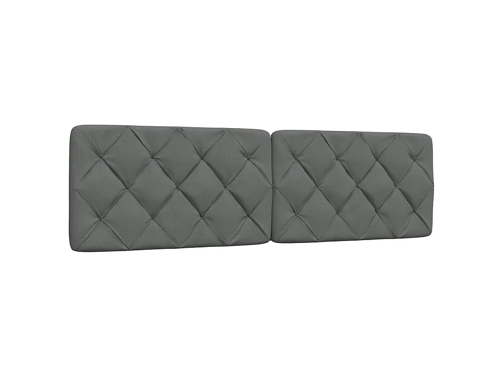Bedframe met LED zonder matras 180x200 cm stof donkergrijs