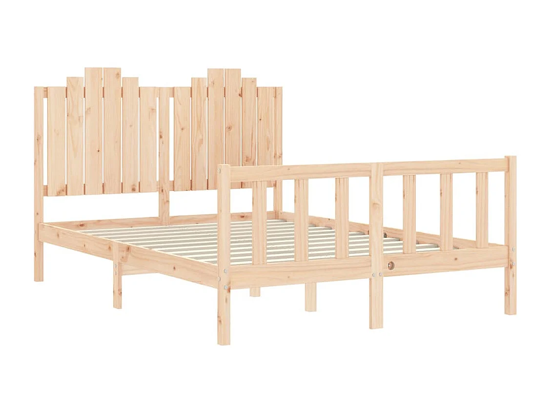 Massivholzbett ohne Matratze 140x190 cm Kiefernholz