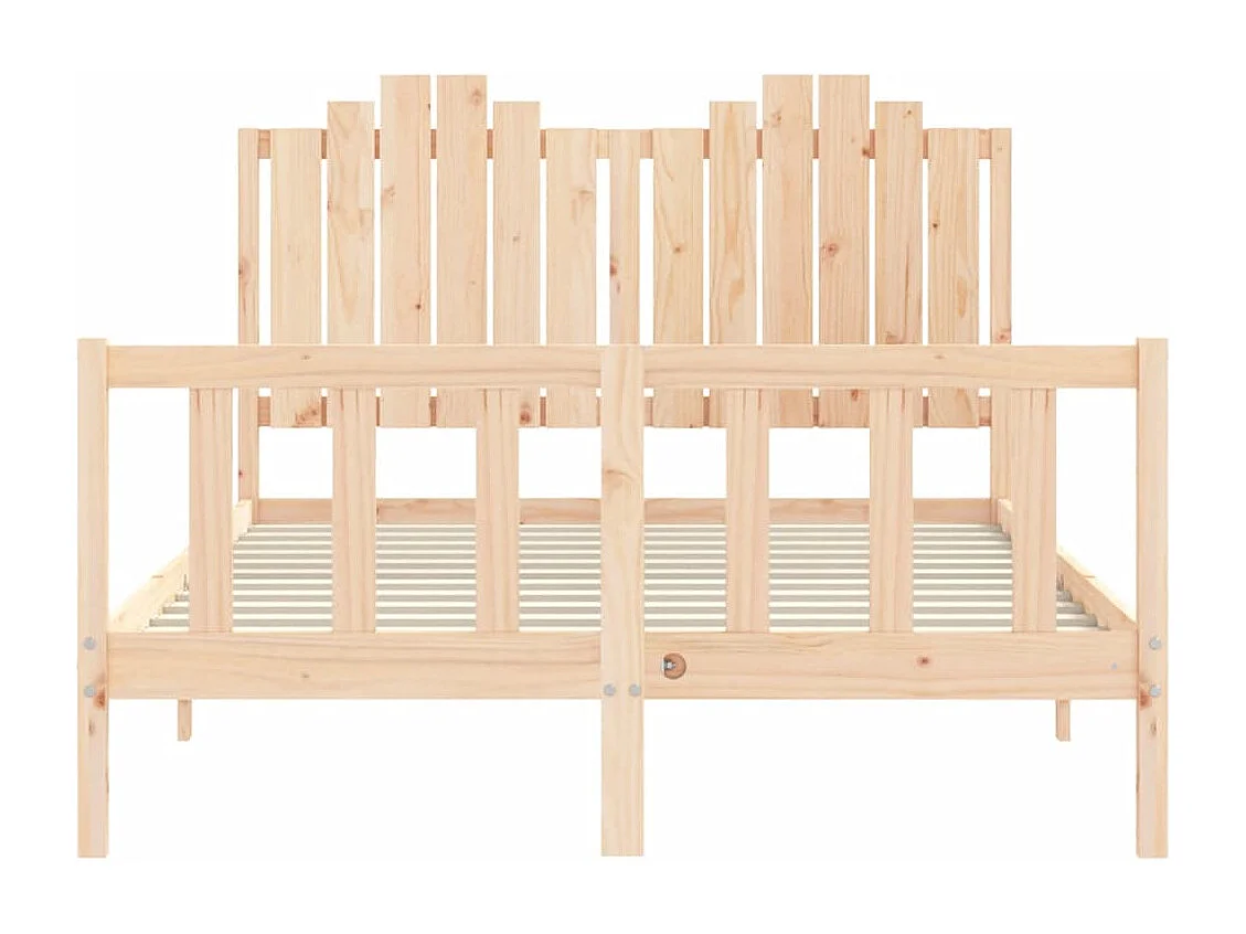 Massivholzbett ohne Matratze 140x190 cm Kiefernholz